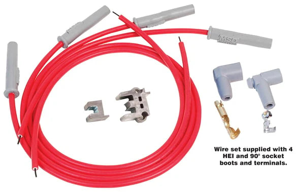 MSD 4CYL PLUG WIRE KIT